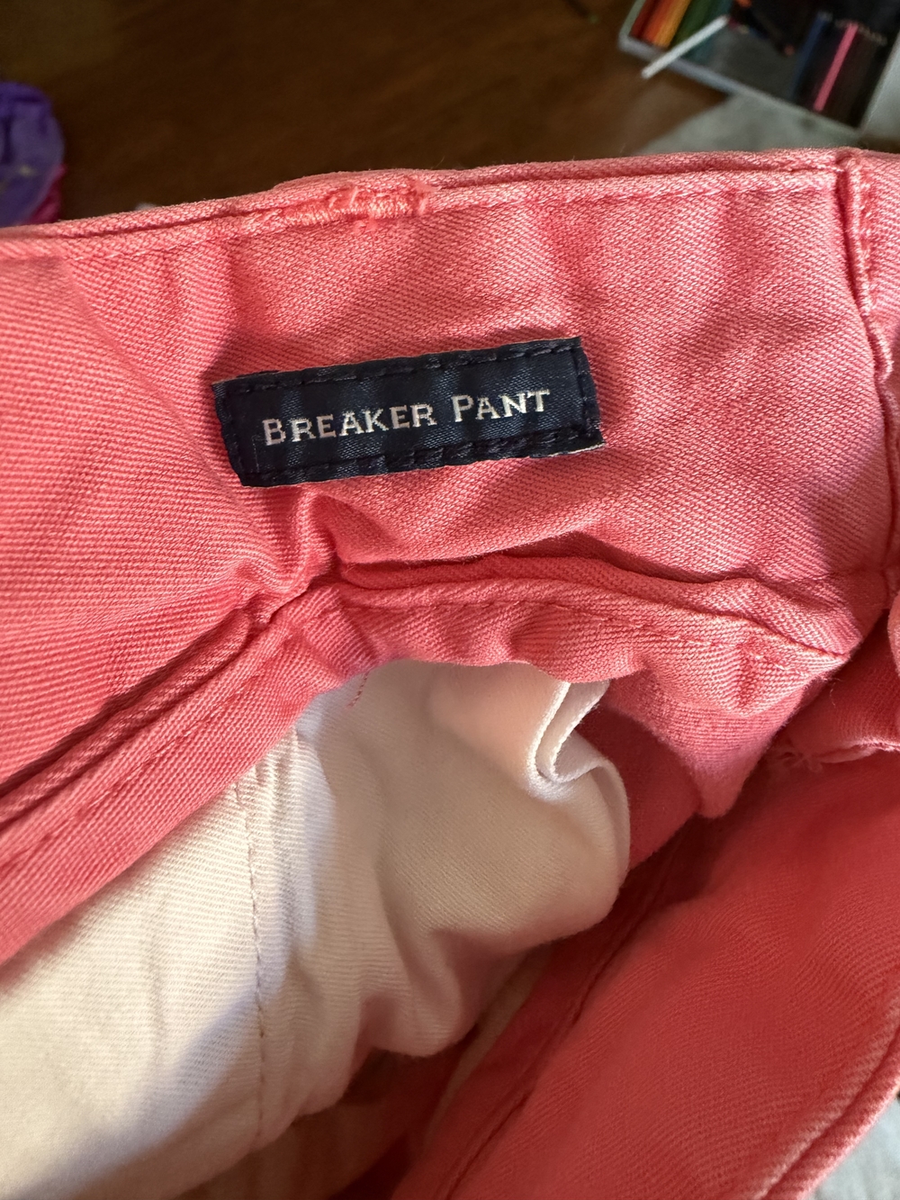 Vineyard Vines Breaker Pants Mens 28x30 Pink Slim Fit Stretch Chino Casual Prepp - Picture 3 of 4